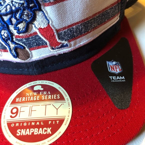 Vintage New England Patriots NFL New Era Heritage Series 9Fifty Snapback NWT - Picture 3 of 15